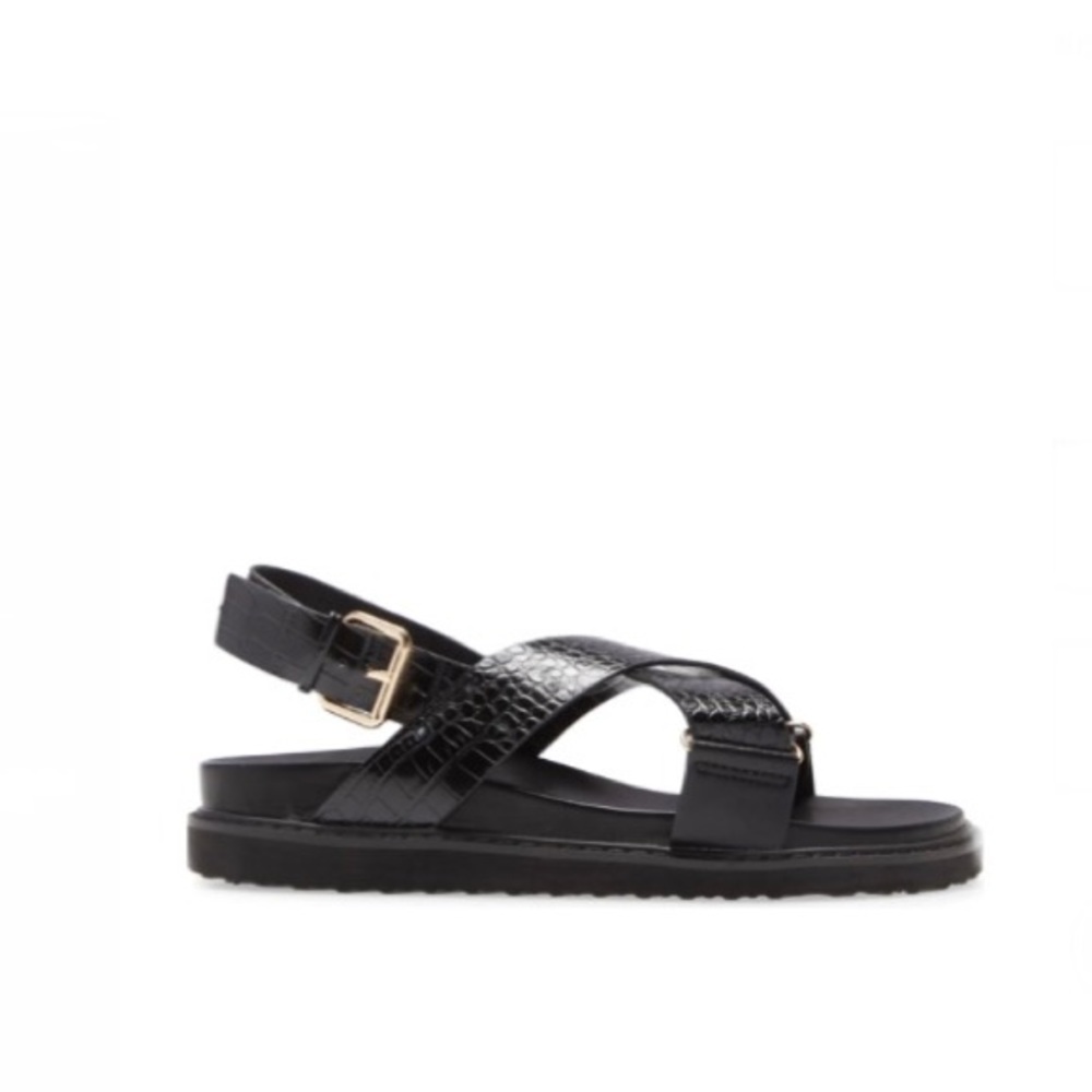Snakeskin Embossed Slingback Sandal NWOT - Picture 5 of 9